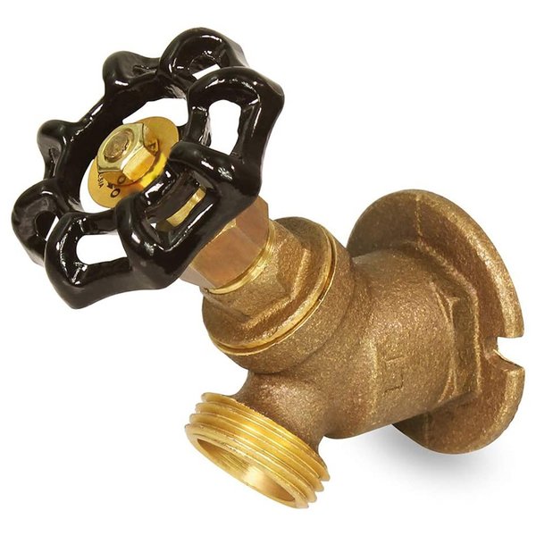 Everflow FIP Inletx3/4" MHT Outlet Multi-Turn Sillcock Hose Bibb with Stuffing Box, Cast Brass 1/2" 4712-NL